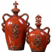 Uttermost Raya Burnt Orange Containers, Set/2