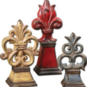 Uttermost Esa Distressed Fleur-De-Lis Set/3